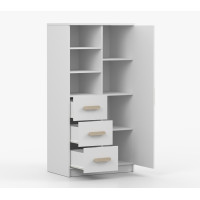 Regál SCOUT - biely (8 variant)