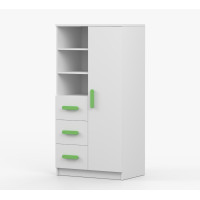 Regál SCOUT - biely (8 variant)