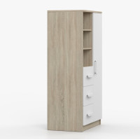 Regál SCOUT - dub sonoma/biely (8 variant)