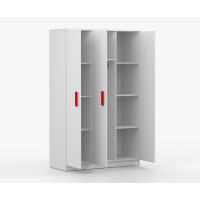 Šatní skříň SCOUT 2 - bílá (8 variant)