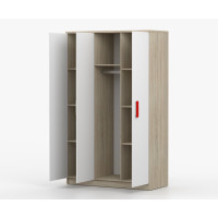 Šatní skříň SCOUT 2 - dub sonoma/bílá (8 variant)