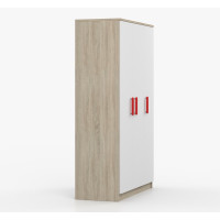 Šatní skříň SCOUT 2 - dub sonoma/bílá (8 variant)