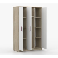 Šatní skříň SCOUT 2 - dub sonoma/bílá (8 variant)