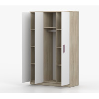 Šatní skříň SCOUT 2 - dub sonoma/bílá (8 variant)