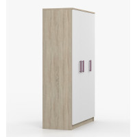 Šatní skříň SCOUT 2 - dub sonoma/bílá (8 variant)