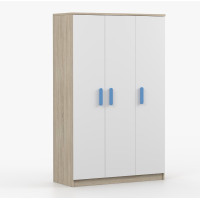 Šatní skříň SCOUT 2 - dub sonoma/bílá (8 variant)