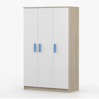 Šatní skříň SCOUT 2 - dub sonoma/bílá (8 variant)