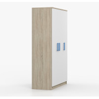 Šatní skříň SCOUT 2 - dub sonoma/bílá (8 variant)