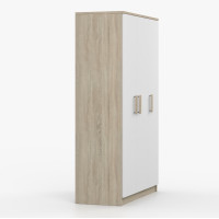 Šatní skříň SCOUT 2 - dub sonoma/bílá (8 variant)