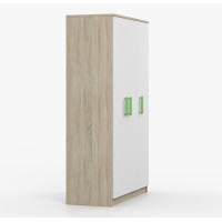 Šatní skříň SCOUT 2 - dub sonoma/bílá (8 variant)