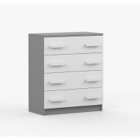 Komoda SCOUT - šedá/biela (8 variant)