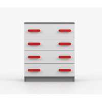 Komoda SCOUT - šedá/biela (8 variant)