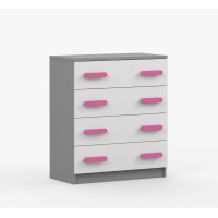 Komoda SCOUT - šedá/biela (viac variant)