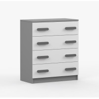 Komoda SCOUT - šedá/biela (8 variant)