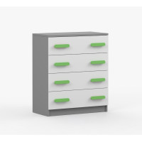 Komoda SCOUT - šedá/biela (8 variant)