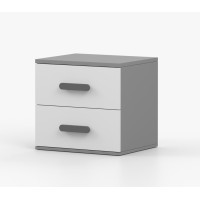 Nočný stolík SCOUT - šedý/biely (8 variant)