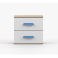 Nočný stolík SCOUT - dub sonoma/biely (8 variant)