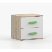 Nočný stolík SCOUT - dub sonoma/biely (8 variant)