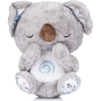 CHIPOLINO Plyšová dýchajúca hračka s hudbou Koala White,Grey