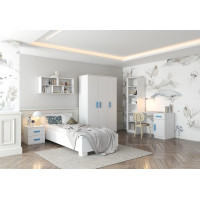 Posteľ SCOUT 200x90 cm - biela