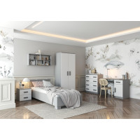 Komoda SCOUT - šedá/biela (8 variant)