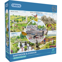 GIBSONS Puzzle Dartmoor & Exmoor 1000 dielikov