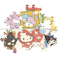 CLEMENTONI Puzzle Hello Kitty a priatelia - roztomilá koláž 1000 dielikov