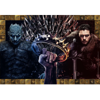 CLEMENTONI Puzzle Hra o tróny: Fantasy koláž 1000 dielikov