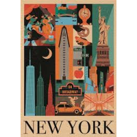 CLEMENTONI Puzzle New York - Ikony mesta 1000 dielikov