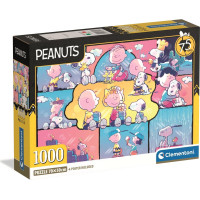 CLEMENTONI Puzzle Peanuts: Snoopy a priatelia 1000 dielikov