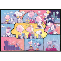 CLEMENTONI Puzzle Peanuts: Snoopy a priatelia 1000 dielikov