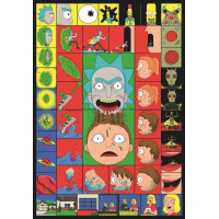 CLEMENTONI Puzzle Rick&Morty: Ikonické momenty 1000 dielikov