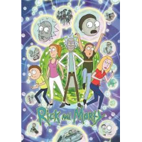 CLEMENTONI Puzzle Rick&Morty: Multivesmírna koláž 1000 dielikov