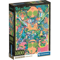 CLEMENTONI Puzzle Rick&Morty: Psychedelická koláž 1000 dielikov