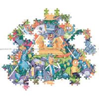 CLEMENTONI Puzzle Rick&Morty: Psychedelická koláž 1000 dielikov