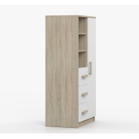 Regál SCOUT - dub sonoma/biely (8 variant)