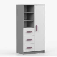 Regál SCOUT - šedý/biely (8 variant)