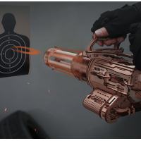 ROBOTIME Roker 3D drevené puzzle Rotačný guľomet 412 dielikov