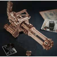 ROBOTIME Roker 3D drevené puzzle Rotačný guľomet 412 dielikov