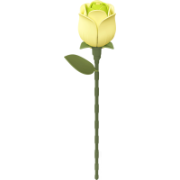 ROBOTIME Roker Floral Art: 3D puzzle Zelená ruža 37 dielikov