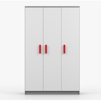 Šatní skříň SCOUT 2 - šedá/bílá (8 variant)