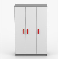 Šatní skříň SCOUT 2 - šedá/bílá (8 variant)