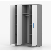 Šatní skříň SCOUT 2 - šedá/bílá (8 variant)