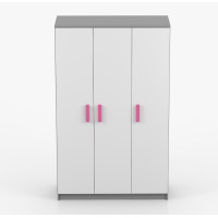Šatníková skriňa SCOUT 2 - šedá/biela (viac variant)