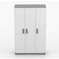 Šatní skříň SCOUT 2 - šedá/bílá (8 variant)