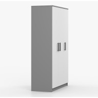Šatní skříň SCOUT 2 - šedá/bílá (8 variant)