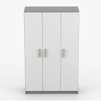 Šatní skříň SCOUT 2 - šedá/bílá (8 variant)