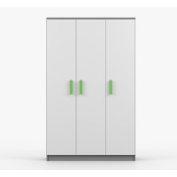 Šatní skříň SCOUT 2 - šedá/bílá (8 variant)