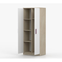 Šatníková skriňa SCOUT - dub sonoma/biela (8 variant)