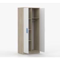 Šatníková skriňa SCOUT - dub sonoma/biela (8 variant)